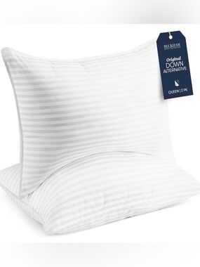 1- New in Shrink Wrap- Beckham Hotel Collection Standard/Queen Pillow